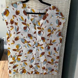 Rachel Zoe linen blouse, size M